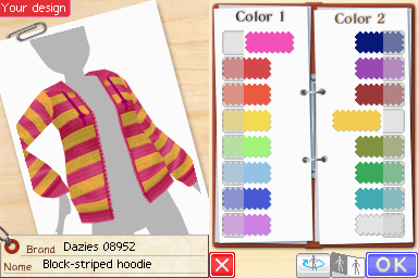 A screenshot from the game Style Savvy. It shows the brand collaboration screen.